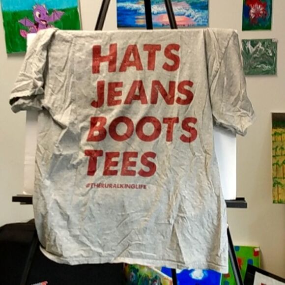 t-shirt Tops - Gray t-shirt